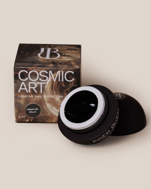 Gel Cosmic Art French Gel Black 5 ml – borcan InnerBloom