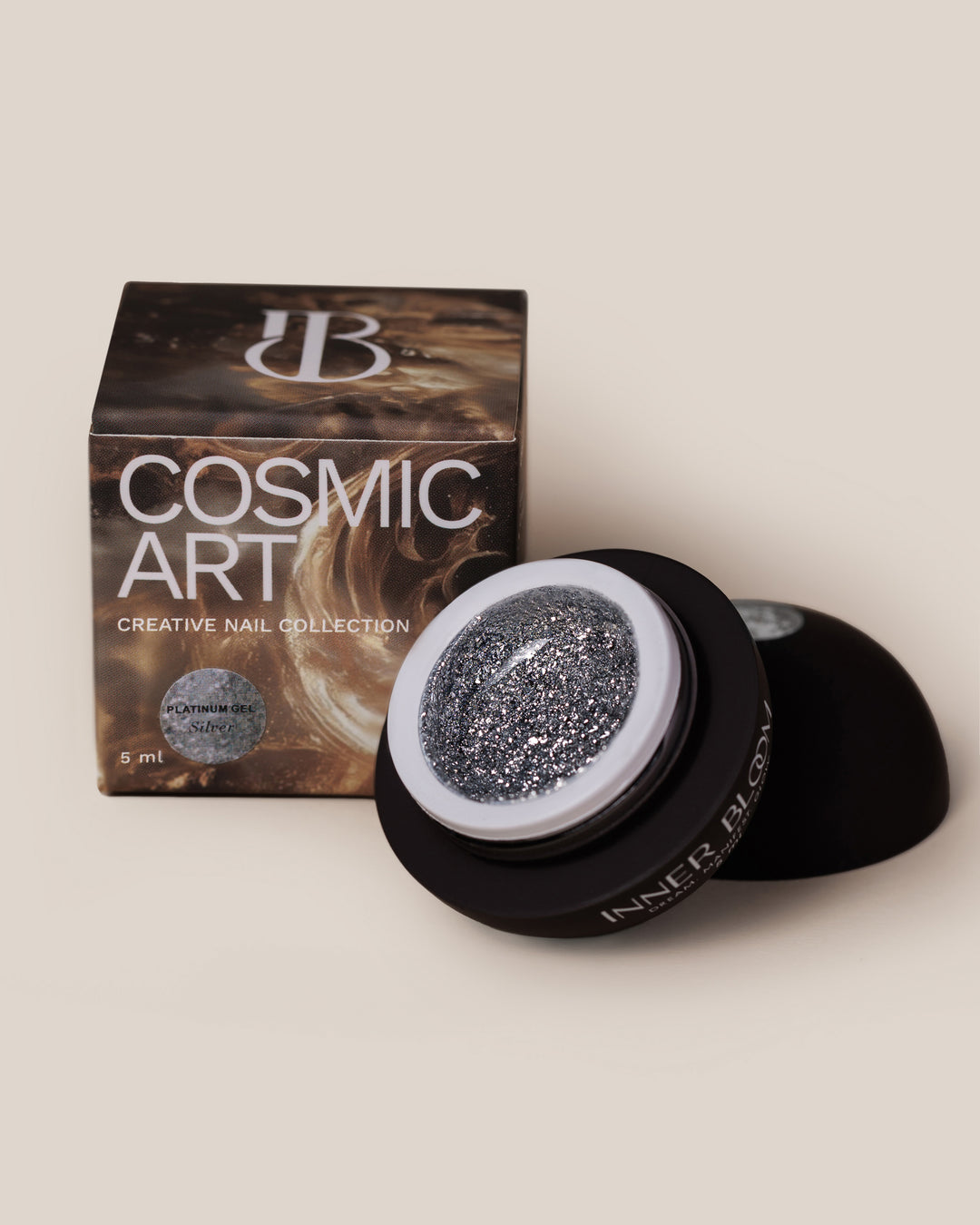 Gel Cosmic Art Platinum Gel Silver 5 ml – borcan InnerBloom